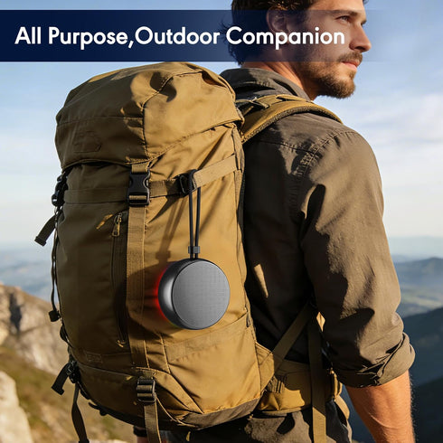 SMILEBOP IP67 5.4, Shower Speaker Bluetooth Waterproof, Waterproof Portable Wireless Speaker with Metal Body, Bluetooth