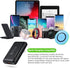 Ultra Slim Flat Portable USB Wall Charger Plug - 2 Pack Black