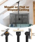 Solid As Mountain 39 26-65 Inch 4K 400x400mm, 110lbs Ceiling TV Mount for LCD LED OLED TVs, Heavy Duty Hanging TV