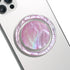 OnTheGrip Cute Natural Seashell Design Round Shape Collapsible Mobile Phone Grip Stand Holder for Smartphone Tablet