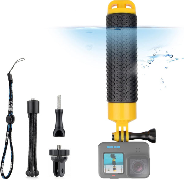 Floating Hand Grip Mini Tripod Stand Waterproof Monopod for GoPro Hero 13 12 11 10 9 8 7 6 5 4 3 2 Session, Fusion, Max