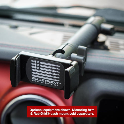 Bulletpoint Dash Mount Cell Phone Holder, Compatible with iPhone and Android Smartphones, 20mm Attachment Ball