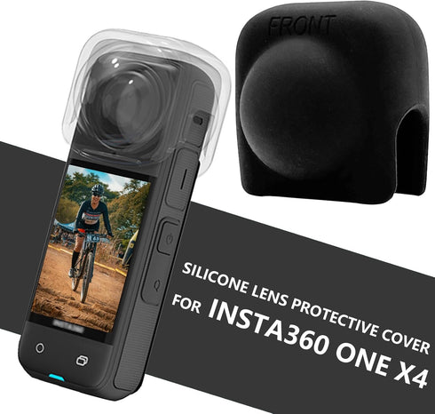 Silicone Lens Cap for Insta360 X4, Protector for ONE X4 Lens Guard Accessories