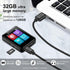 woolynew MP3 32GB 1.8 inch 512GB, Music Player with Bluetooth, Portable Mini Music Player with Screen, Speakers, FM