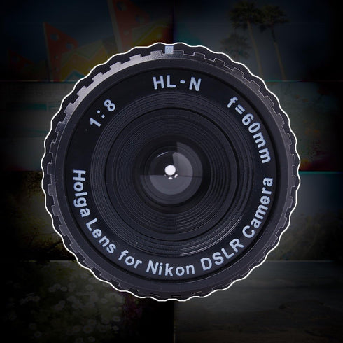 HOLGA 60mm f/8 Lens for Nikon DSLR - Black