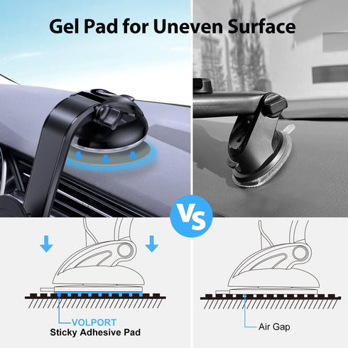 volport 2 Pack Very Strong Sticky Adhesive 2.76in/70mm Dashboard Pad Mounting Disk Replacement Kit