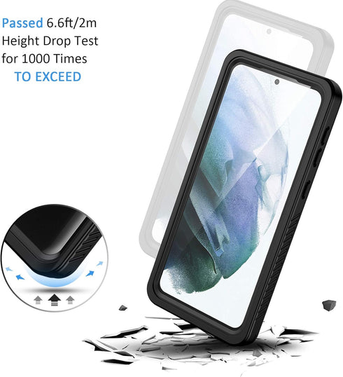 Lanhiem for Samsung Galaxy S21+ Plus Case, IP68 Waterproof Dustproof, Rugged Full Body Shockproof Cover