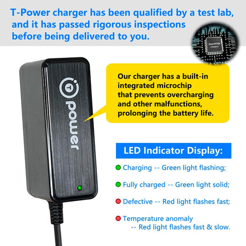 T POWER EV-679 EV679 H20A EV660 EV-660 RB666 RB680 RK-2650500 ZD12D270050US 2 Charger for Orfeld Series Cordless Stick