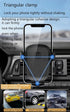 Car Mount Phone Holder: Clamp Type Navigation Mount for All Smartphones, Cell Phone Holder with Screw Hook