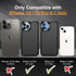 Temdan Non-Slip Shockproof Case for iPhone 12/12 Pro, 12 FT Military Grade Drop Protection with 2 Pack Glass Screen &
