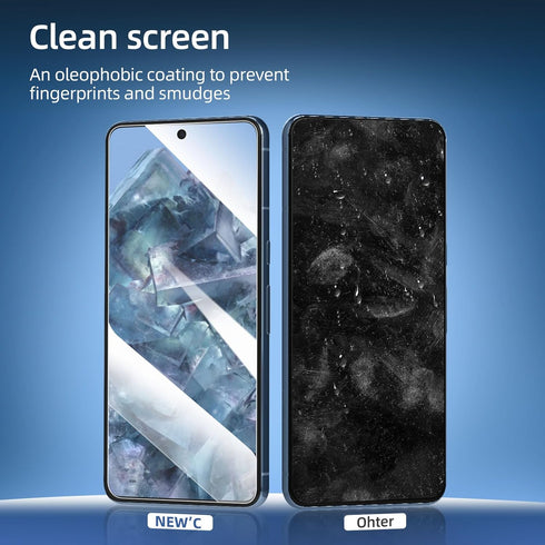 NEW'C Google Pixel 8 Pro Screen Protector - 3 Pack, Tempered Glass, Case Friendly, Scratch-proof, Bubble Free, Ultra