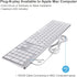 USB Wired Keyboard with Numeric Keypad - Ultra-Slim Aluminum Full Size Computer Keyboard for Mac Pro, MacBook Pro/Air,