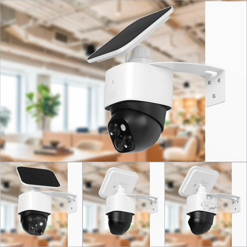 Uogw Corner Wall Mount Bracket for Eufy Security SoloCam S340, Maximum 270° Coverage, Reducing Blind Spots