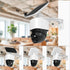 Uogw Corner Wall Mount Bracket for Eufy Security SoloCam S340, Maximum 270° Coverage, Reducing Blind Spots