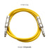Seismic Audio Speakers ¼” to ¼” TRS Patch Cables, 6 Foot, Pack of 6, Multi Color