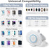 2024 Version 3 in 1 Wireless Charger Super Fast Charging Station for iPhone, Apple Watch, AirPods, White, Travel Dock