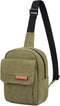 Small Camera Bag for Photographer, Waterproof Canvas Sling Bag Compatible with Nikon Sony for Men and Women