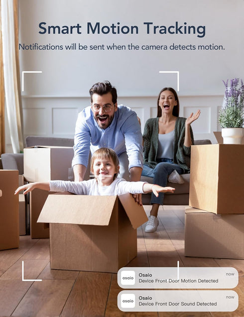 GNCC 2K 2-Way 2.4G Indoor Security Camera, Cameras for Home Security with Motion Detection, Baby/Pet Camera with Phone