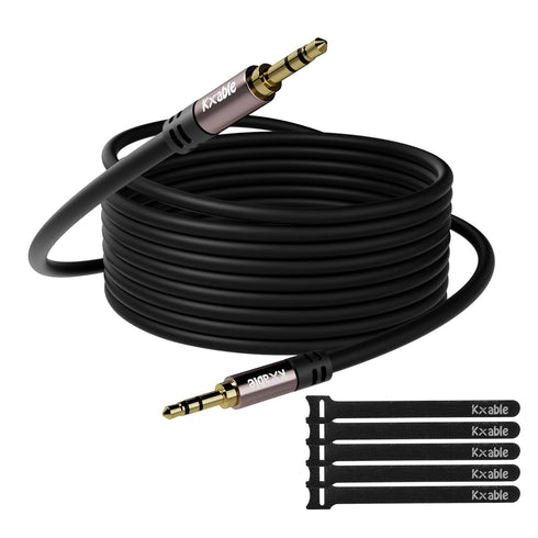 Kxable 3.5mm Aux Cable 35 Feet, Long Male to Male Auxiliary Audio