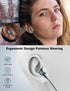 USB C Headphones Earbuds for iPhone 15 Plus iPad, Magnetic Wired Type C Earphone with Microphone for Android, Teal