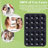 Anteel 4 Pack 2026 2.28"x3.46" Silicone Suction Phone Case Adhesive Mount, Upgraded Thickened & Enhanced Suction Power
