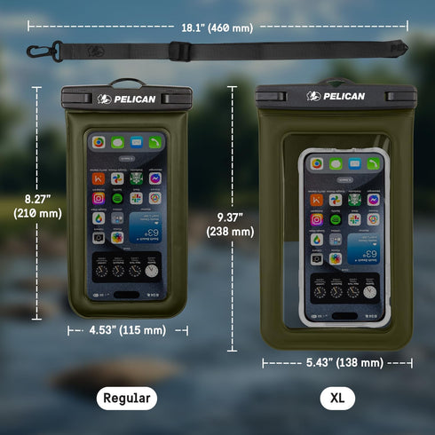 Pelican Marine IP68 Waterproof Phone Pouch/Case - Floating Case for iPhone 15 Pro Max/14 Pro Max/13 Pro Max