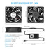 High CFM Computer Fan 120mm x 38mm, 110V 220V AC Powered Variable Speed Cooling Fan for Receiver, Xbox, Server Cabinet