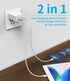 PD QC3.0 Fast Wall Charger USB C/A Power Adapter Type Compatible with iPhone 12/mini/Pro/Max/11/SE/Xs/XR/X/8 for Pro Air 2020 Duo Dual Port Charging 18w 20W