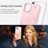 BENTOBEN Translucent Matte iPhone 13/14 Case, Slim Shockproof, Magsafe Compatible, Tender Pink, Protective Cover for