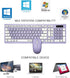 Wireless Keyboard and Mouse Combo, Full-Sized Wireless Keyboard and Adjustable DPI Mouse, 2.4GHz USB Receiver for PC,