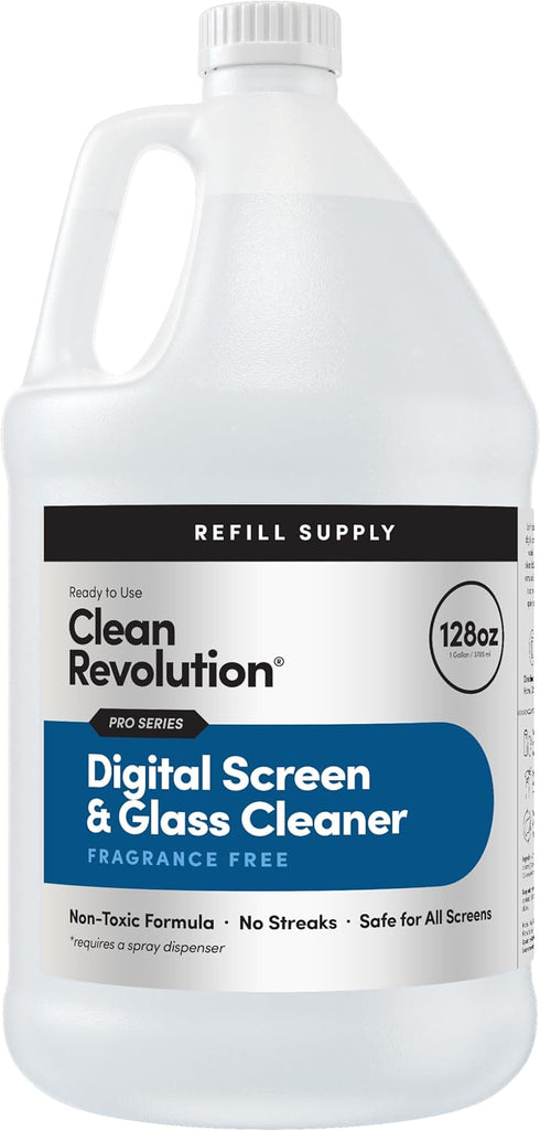 Clean Revolution Pro Digital Screen and Glass Cleaner, Spray and Wipe TV