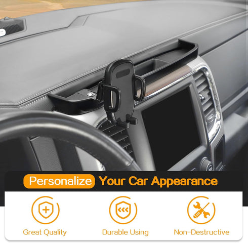 Hoolcar Phone Holder Mount Dash Multi-Mount Kit with Storage Box, Compatible with Dodge Ram 2012-2017