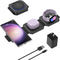 Travel Charger for Samsung Multi Devices, Foldable 3 in 1 Wireless Charging Station for Galaxy S24Ultra/S23/S22