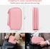 FYY Electronic Organizer Travel Bag, Portable Waterproof Double Layers Pouch for Cable, Charger, Phone, Earphone, Pink