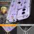 GiiKa iPhone 12 Case with Screen Protector, Clear Floral Shockproof Hard Case with TPU Bumper for iPhone 12