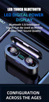 True Wireless Earbuds, 2024 Bluetooth 5.3 Headphones, Waterproof Touch Control, Built-in Mic, IP7 Waterproof