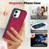 TwoHead 11 for iPhone Wallet Case with Card Holder & Detachable Magnetic Phone Case, PU Leather Wallet with Wrist Strap