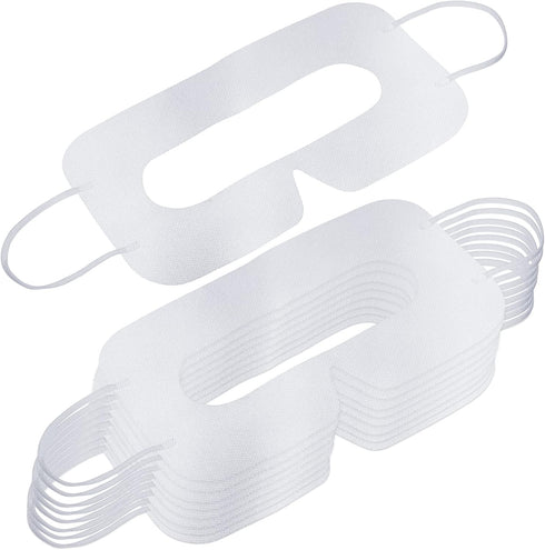 200 Pcs Disposable VR Face Mask, Breathable Nonwoven Fabric Sanitary Cover Eye Mask for VR, White