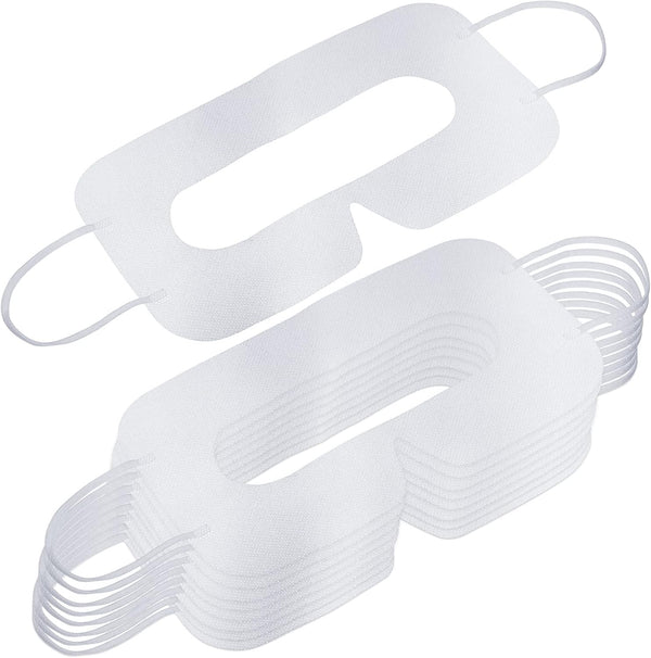 200 Pcs Disposable VR Face Mask, Breathable Nonwoven Fabric Sanitary Cover Eye Mask for VR, White