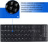 MUBUY-GOL (6-in-1), Universal Korean Keyboard Stickers Black Background with White Lettering for Computer Laptop