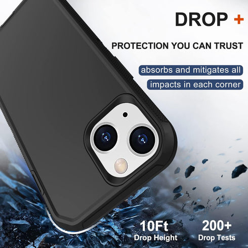 RubCase 13 2 13 for iPhone Case with Belt Clip Holster, x Screen Protector, Heavy Duty Military Grade Full Body