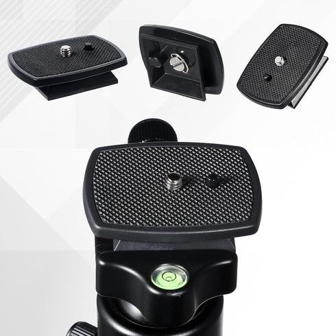 Josojoou 3PCS 43x43mm Universal Tripod Quick Release Plate, Camera Tripod Mount Adapter with Screws, Camera Tripods
