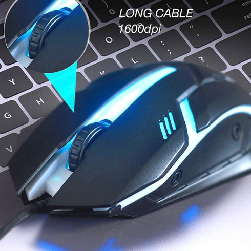 Long USB A Mouse 20FT, High Performance Wired Mouse - USB Mouse for Windows PC Desktop, Laptop, Notebook, Mac, computerand Chromebook, for Righty or Lefty Use