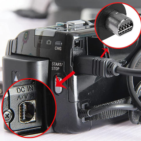 GUY-TECH 5ft DCR-DVD92/e DCR-DVD406 AV A/V Audio Video TV Cable Cord Compatible with Sony Handycam e