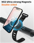 FARWAYVIEW Magnetic Phone Mount for Stroller, Gym & Water Bottle - MagSafe Compatible Holder with Silicone Strap