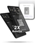 Rolling Square Aircard Wallet Tracker - Bluetooth Wallet Finder (2-Pack) with NFC/QR Code, Find My Network