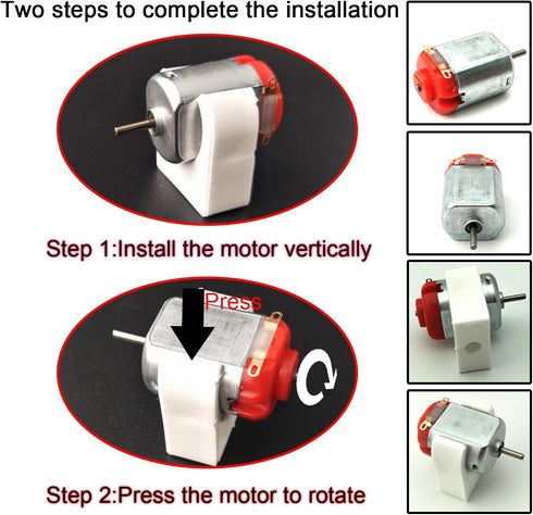 6 Set 3V -12V 25000 86Pcs 9V DC Motors Kit, Mini Electric Hobby Motor RPM Strong Magnetic with Plastic Gears, Battery