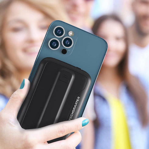 TECHSMARTER Magnetic Power Bank 5,000mAh, Wireless Portable Charger, 18W USB-C Fast Charging Battery Pack