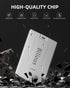 Bilious 2PCS 64GB 2.0 USB Flash Drive, Metal Credit Card Bank Card Style Thumb Drive Portable Key-Hole Design USB