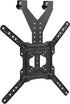 VIVO TV Hanger Bracket for 24 to 55 inch Flat and Curved Screens, Max VESA 400x400, Black, Height Adjustable Cross Bar